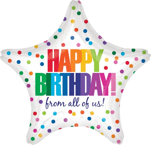 Happy Birthday From All Of Us Dots