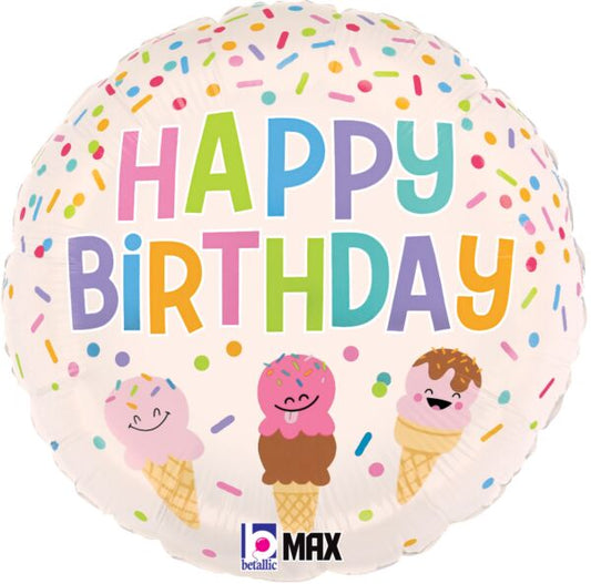 Happy Birthday Ice Cream Cones
