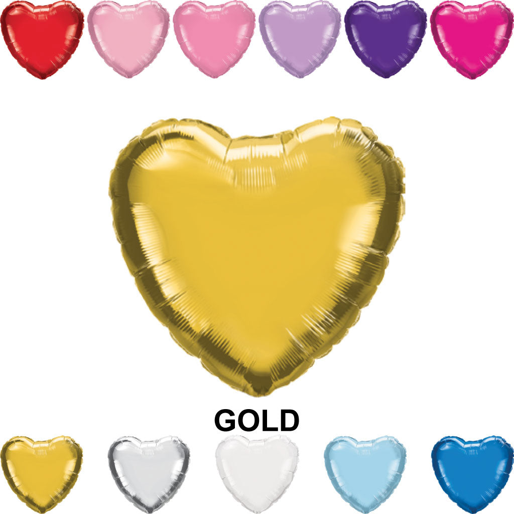 18" Heart Mylar Balloons (Foil)