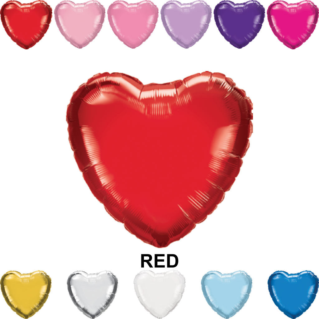 18" Heart Mylar Balloons (Foil)