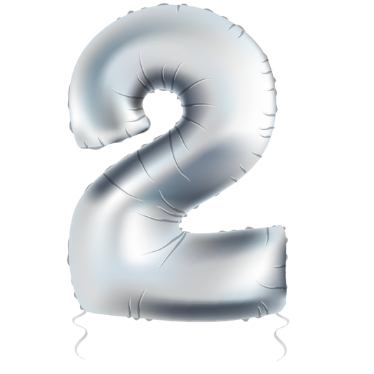 Silver Number "2"